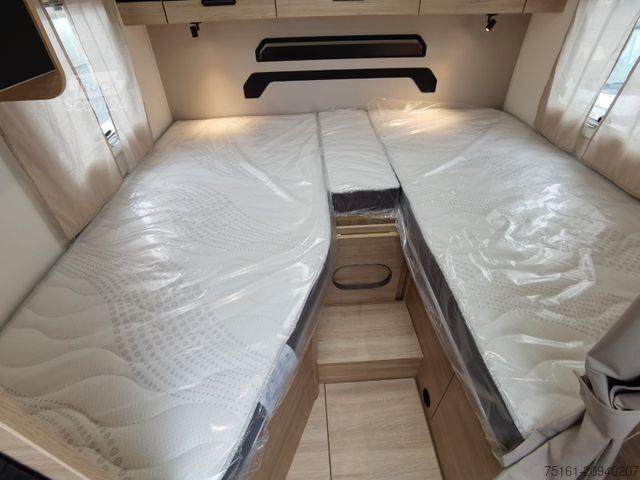 Daļēji integrēta kemperis CHAUSSON 627 TITANIUM / -2026- / 165PS-8G. / EINZELBETTEN