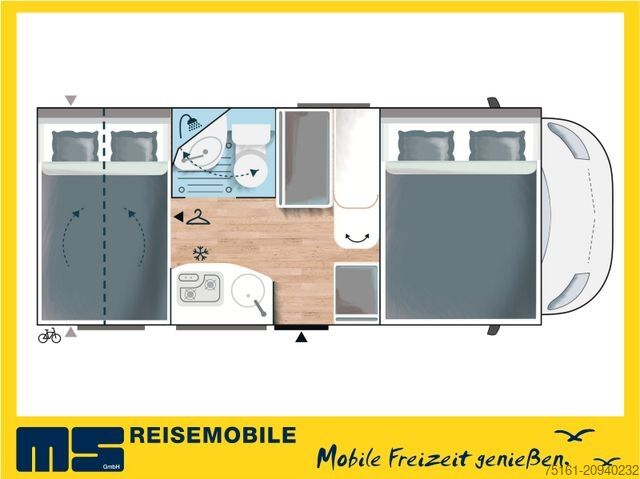 Alkoven Wohnmobil CHAUSSON C 514 / 140PS / ARCTIC & ZUBEHÖR - PAKET / 5.99M