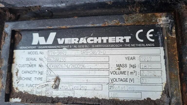 Grappin de tri Verachtert VRG 30/2D – CW40