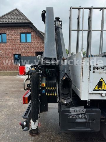 Vrachtauto met open laadbak MERCEDES-BENZ Atego 1023 Pritsche/Glastransporter + Ladekran