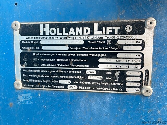 Schaarheftafel Holland-Lift B195-DL25 (21m)