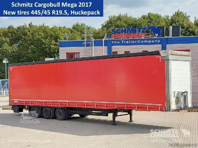 Atvērta puspiekabe ar tentu Schmitz Cargobull Curtainsider Mega