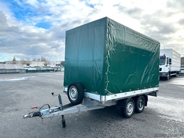 Remorque ouverte avec bâche HUMBAUR HT20.26.16/ Tandemhänger 2.000kg/ Planenaufbau