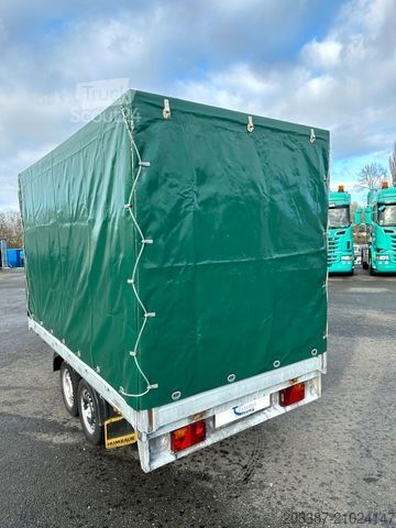 Remorque ouverte avec bâche HUMBAUR HT20.26.16/ Tandemhänger 2.000kg/ Planenaufbau