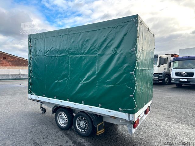 Remorque ouverte avec bâche HUMBAUR HT20.26.16/ Tandemhänger 2.000kg/ Planenaufbau