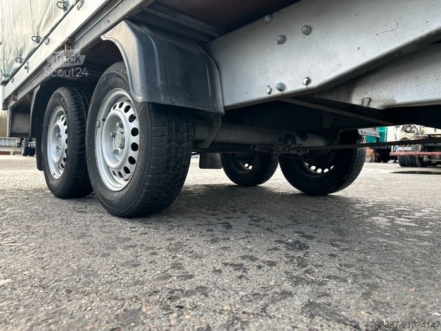 Remorque ouverte avec bâche HUMBAUR HT20.26.16/ Tandemhänger 2.000kg/ Planenaufbau