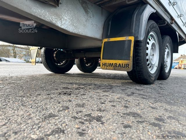 Remorque ouverte avec bâche HUMBAUR HT20.26.16/ Tandemhänger 2.000kg/ Planenaufbau