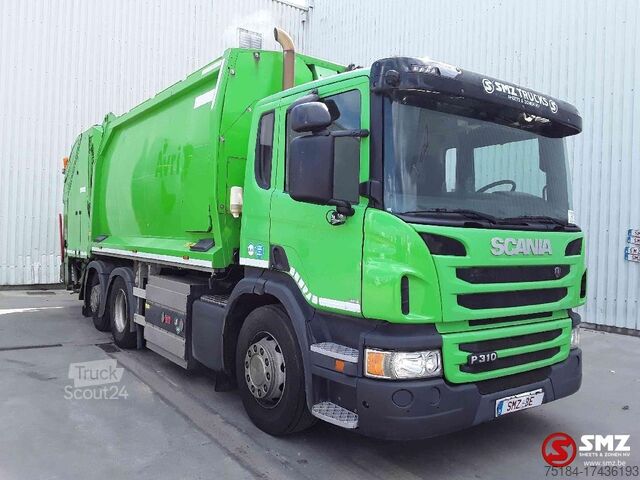 Camion d'enlèvement des ordures ménagères Scania P 310 CNG