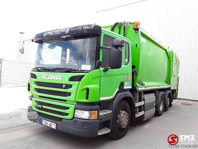 Camion d'enlèvement des ordures ménagères Scania P 310 CNG