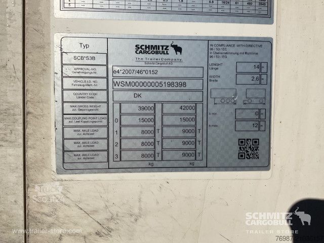 Koeloplegger Schmitz Cargobull Tiefkühler Standard Doppelstock