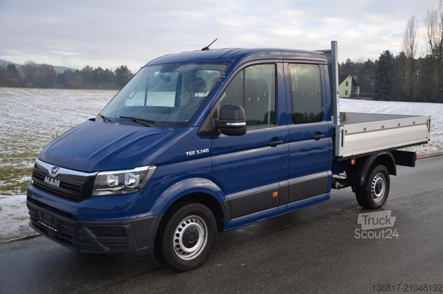 Pick-up dodávka MAN TGE 3.140 DoKa / Pritsche / AHK / Klima