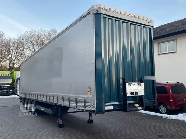 Semi-remorque bâchée KRONE SD Plane Mega Edscha Hubdach 2x Liftachse