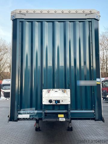 Semi-remorque bâchée KRONE SD Plane Mega Edscha Hubdach 2x Liftachse