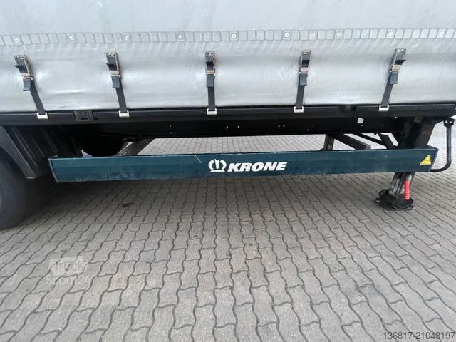 Semi-remorque bâchée KRONE SD Plane Mega Edscha Hubdach 2x Liftachse