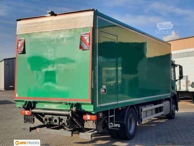 Camion caisson MERCEDES-BENZ 1827 L ACTROS Koffer 7,35 m mit Tür + LBW 2t