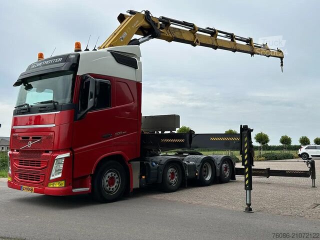 Standard tractor Volvo FH 500 !TRACTOR!!!CRANE/GRUE/HIAB 85TM!!TOP!EURO6