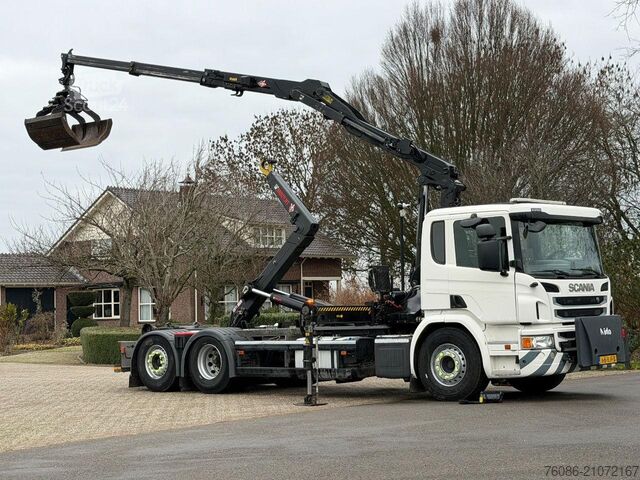 Containertransport (haakarmsysteem) Scania P320 Z-KRAAN/RADIO REMOTE!!HAAK!!TOP 2017!!EURO...