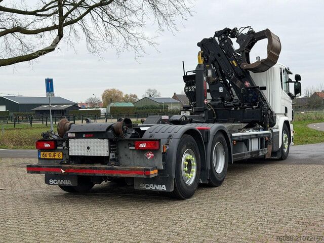 Containertransport (haakarmsysteem) Scania P320 Z-KRAAN/RADIO REMOTE!!HAAK!!TOP 2017!!EURO...