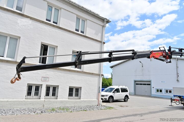 Camion cu platformă Scania 124.420  Kran 2008 Palfinger PK44002 + Jib 24m