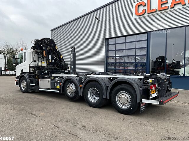 Haakarmsysteem Scania P 360 8x2 Hiab 21 Tonmeter laadkraan