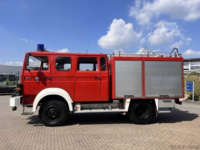 Iveco 75-16 AW 4x4 LF8 Hasičské vozidlo s prídavným kúrením, 9 miest na sedenie Iveco 75-16 AW 4x4 LF8 Feuerwehr Standheizung 9 Sitze