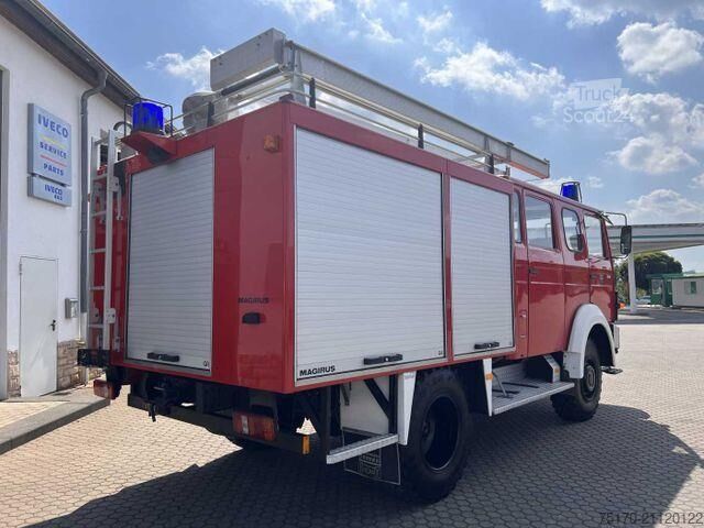 Iveco 75-16 AW 4x4 LF8 Hasičské vozidlo s prídavným kúrením, 9 miest na sedenie Iveco 75-16 AW 4x4 LF8 Feuerwehr Standheizung 9 Sitze