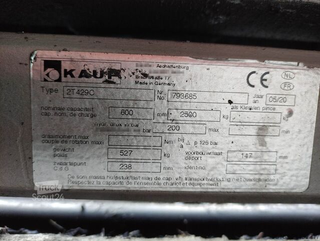 Multi-pallet handler 2/1 profile type Kaup 2T429C