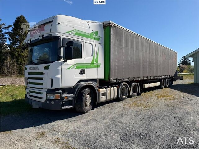  Scania R480 6x2 truck with a 3-axle Krone Profi Liner Nor