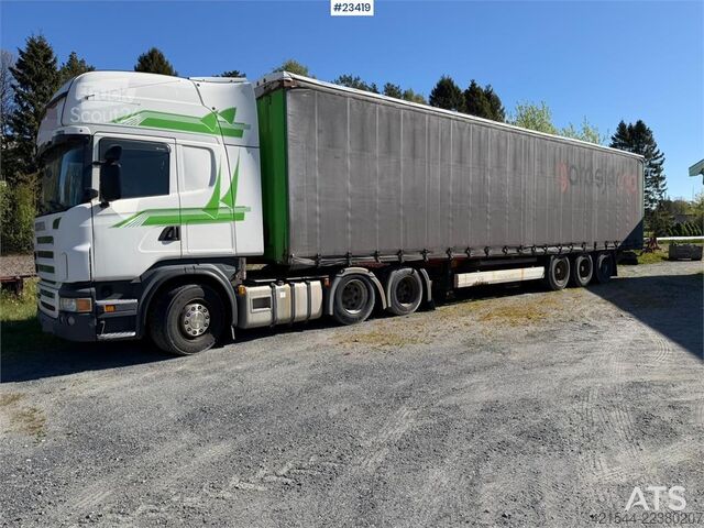  Scania R480 6x2 truck with a 3-axle Krone Profi Liner Nor