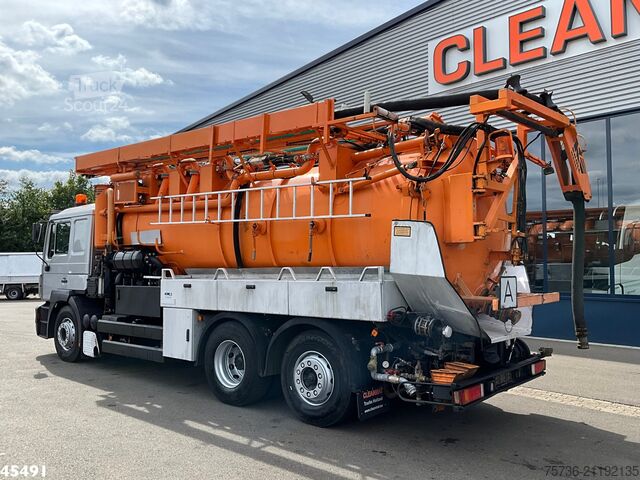 Suction vehicle MAN 26.400 Kroll 14.5m³ kolkenzuiger Euro 2 Manual ...
