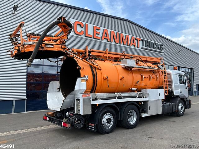 Suction vehicle MAN 26.400 Kroll 14.5m³ kolkenzuiger Euro 2 Manual ...