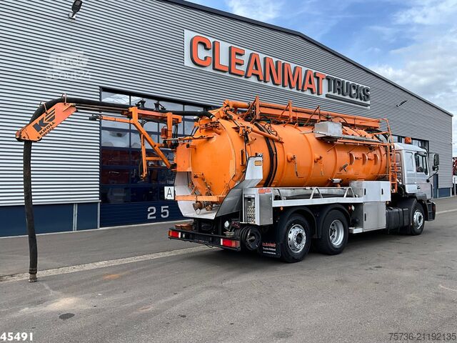 Suction vehicle MAN 26.400 Kroll 14.5m³ kolkenzuiger Euro 2 Manual ...