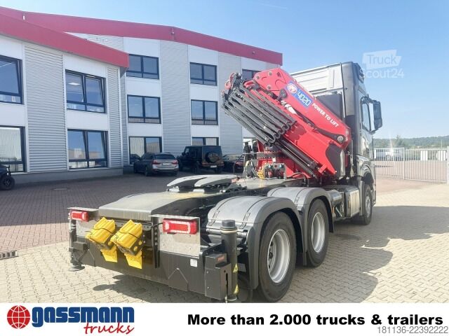 Standard trækkerunit Mercedes-Benz Arocs 2653 6x4, Kran HMF 4020, Funk, Retarder