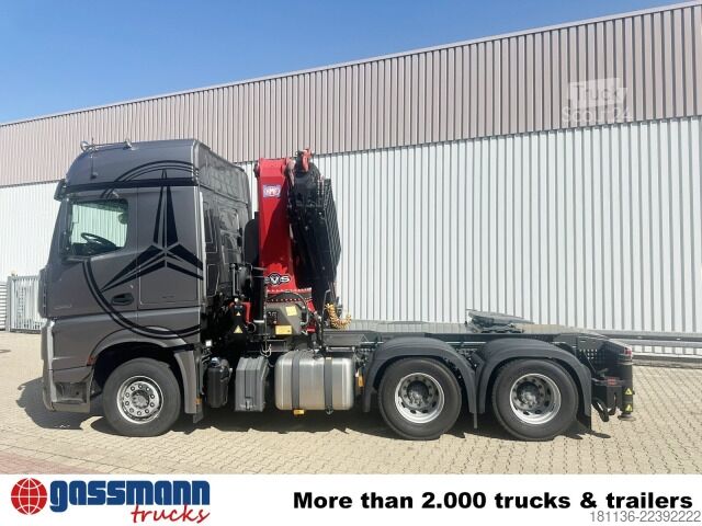Standard trækkerunit Mercedes-Benz Arocs 2653 6x4, Kran HMF 4020, Funk, Retarder
