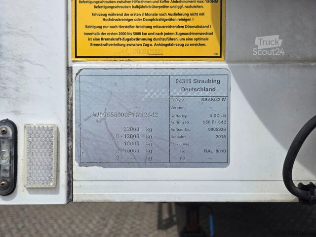 Semirremolque frigorífico ROHR RSK/32 IV /  Lenkachse | Ladebordwand