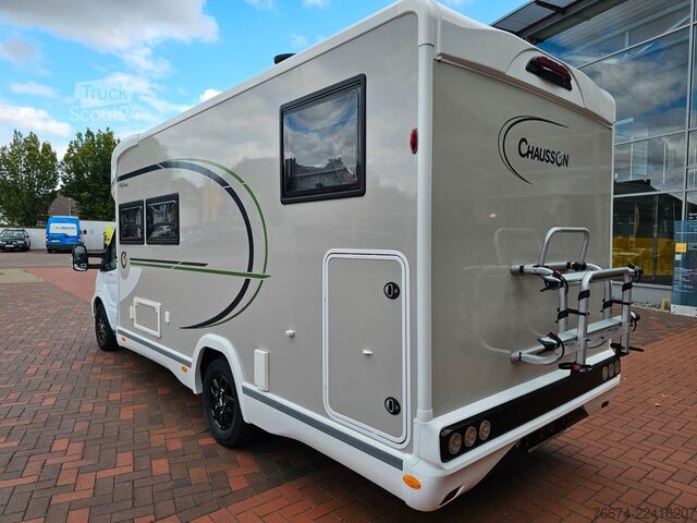 Halvintegreret autocamper CHAUSSON 777 GA Titanium Ultimate Hubbett Solar Markise