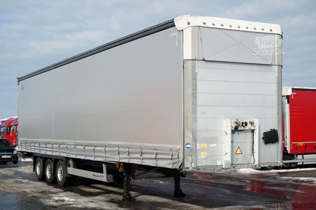 Open semitrailer with tarp SCHMITZ CARGOBULL / FIRANKA / MEGA  / LOWDECK / DACH PODNOSZONY 