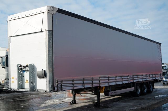 Open semitrailer with tarp SCHMITZ CARGOBULL / FIRANKA / MEGA  / LOWDECK / DACH PODNOSZONY 