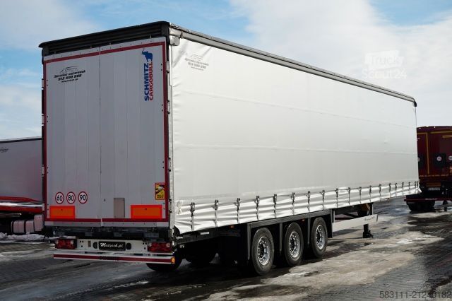 Open semitrailer with tarp SCHMITZ CARGOBULL / FIRANKA / MEGA  / LOWDECK / DACH PODNOSZONY 
