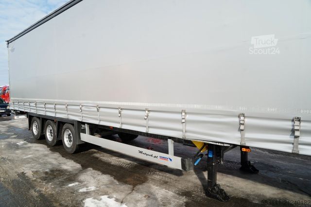Open semitrailer with tarp SCHMITZ CARGOBULL / FIRANKA / MEGA  / LOWDECK / DACH PODNOSZONY 