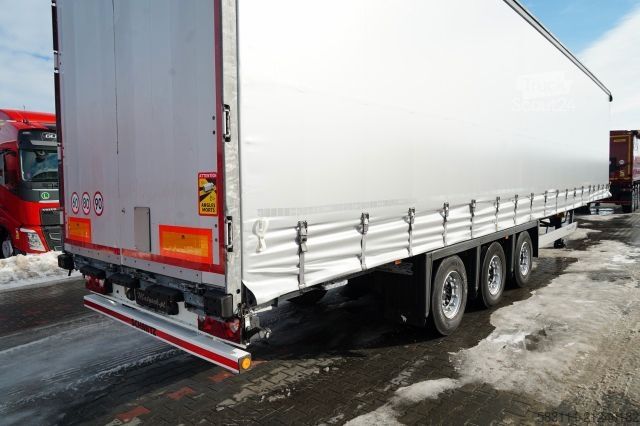 Open semitrailer with tarp SCHMITZ CARGOBULL / FIRANKA / MEGA  / LOWDECK / DACH PODNOSZONY 