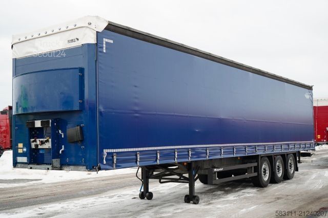 Open semitrailer with tarp SCHMITZ CARGOBULL FIRANKA / STANDARD /