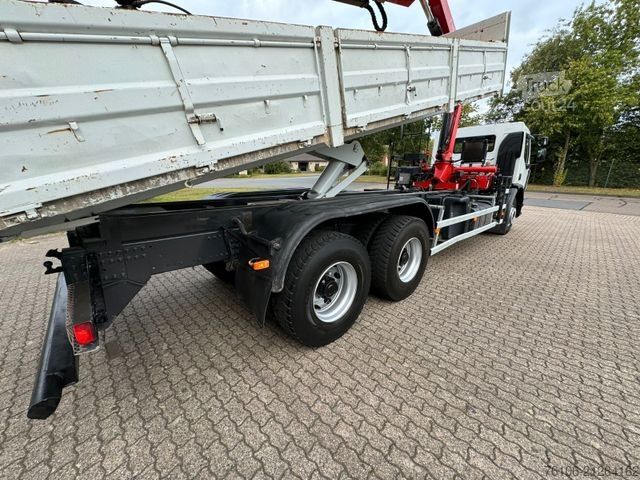 Teherautóra szerelt daru RENAULT Premium Lander 310.26 6x4 Kipper /Kran