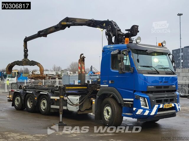 Système de bras à crochet Volvo FMX 420 8X2 NL-Truck Palfinger Epsilon Q150Z Cr...