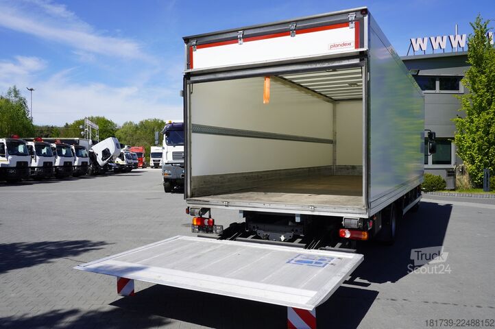 Konteiners DAF LF 12.210 18-pallet container with tail