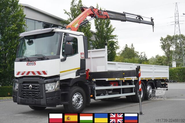 Platforma sa dizalicom Renault C380 P6X2 E6 / 160 tho. km! / Palfinger
