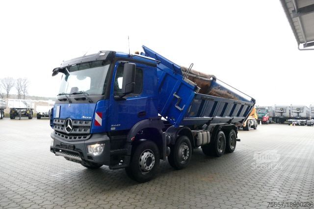 Trijų pusių savivartis sunkvežimis MERCEDES-BENZ 3243K/ 8x4, Meiller- Kp., Bordmatik, erst 67 TKM