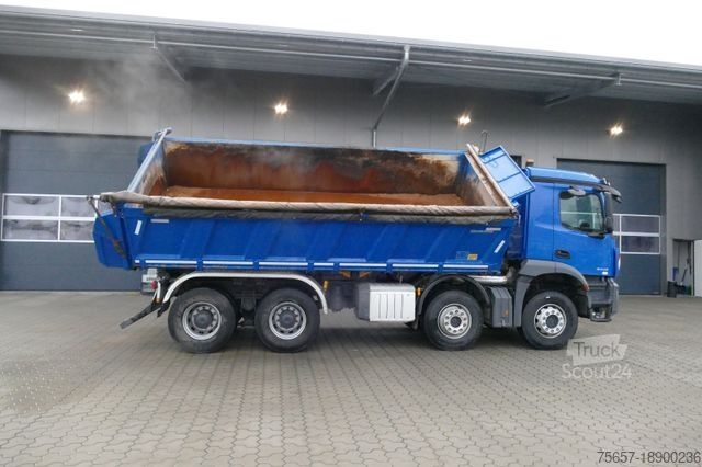 Trijų pusių savivartis sunkvežimis MERCEDES-BENZ 3243K/ 8x4, Meiller- Kp., Bordmatik, erst 67 TKM