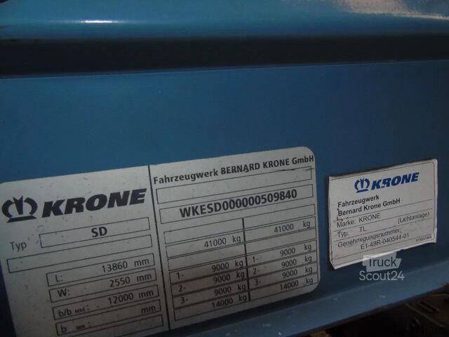 Teloni scorrevoli Krone 3x BPW 2.81 HEIGHT