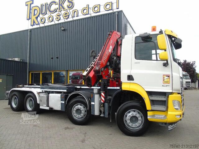 Vinç kamyonu DAF CF 480 + FASSI 16T/M + 20T HOOK + 8X4 + REMOTE